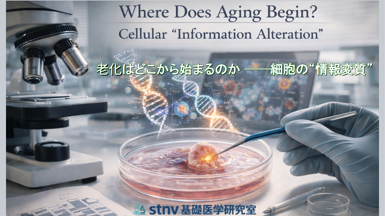 老化はどこから始まるのか ──細胞の“情報変質”