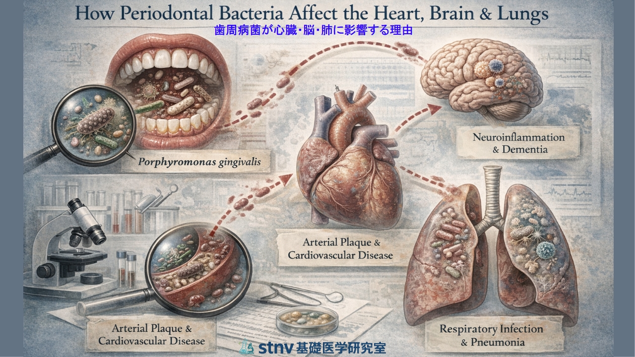 歯周病菌が心臓・脳・肺に影響する理由