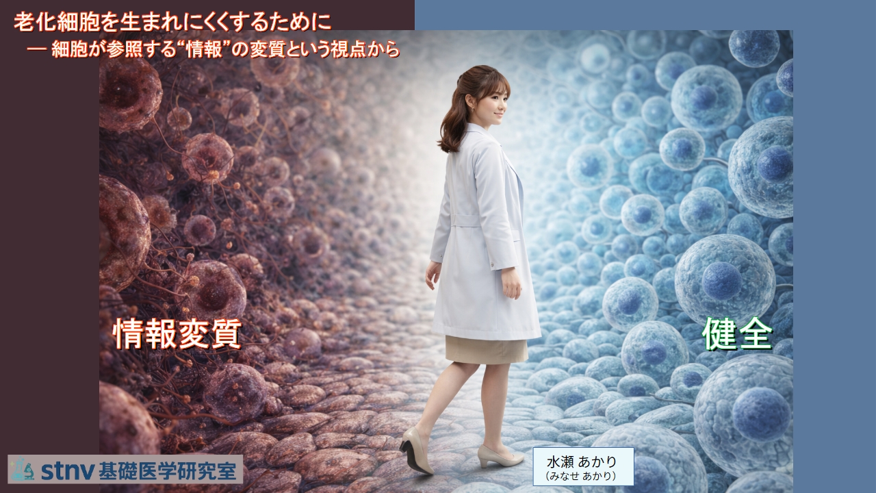 老化細胞を生まれにくくするために──細胞が参照する“情報”の変質という視点から