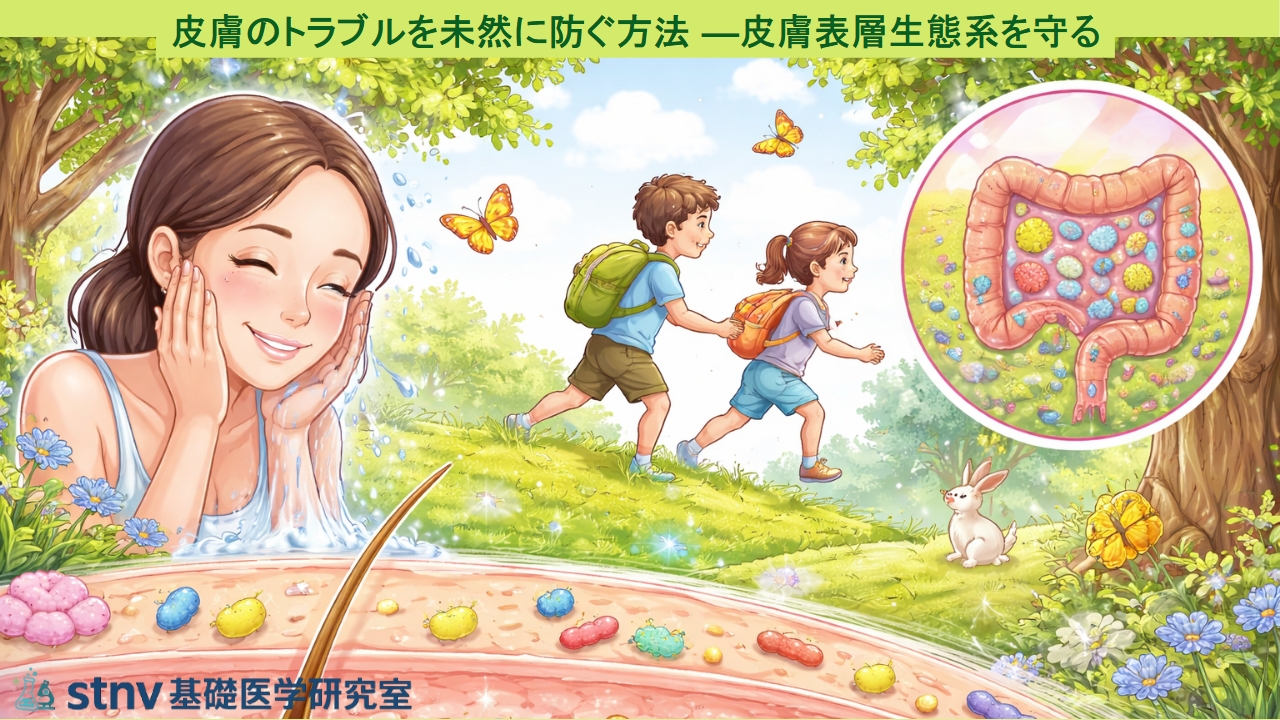 皮膚のトラブルを未然に防ぐ方法 ―皮膚表層生態系を守る