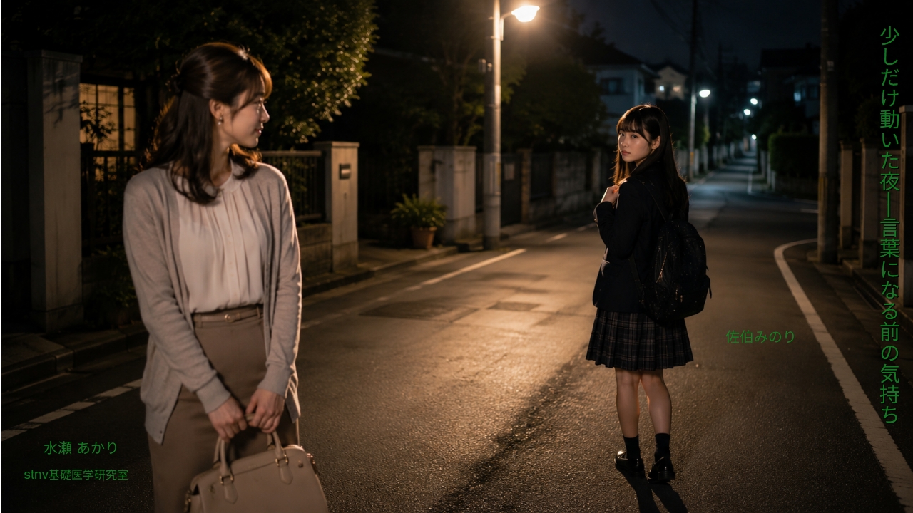 少しだけ動いた夜──言葉になる前の気持ち