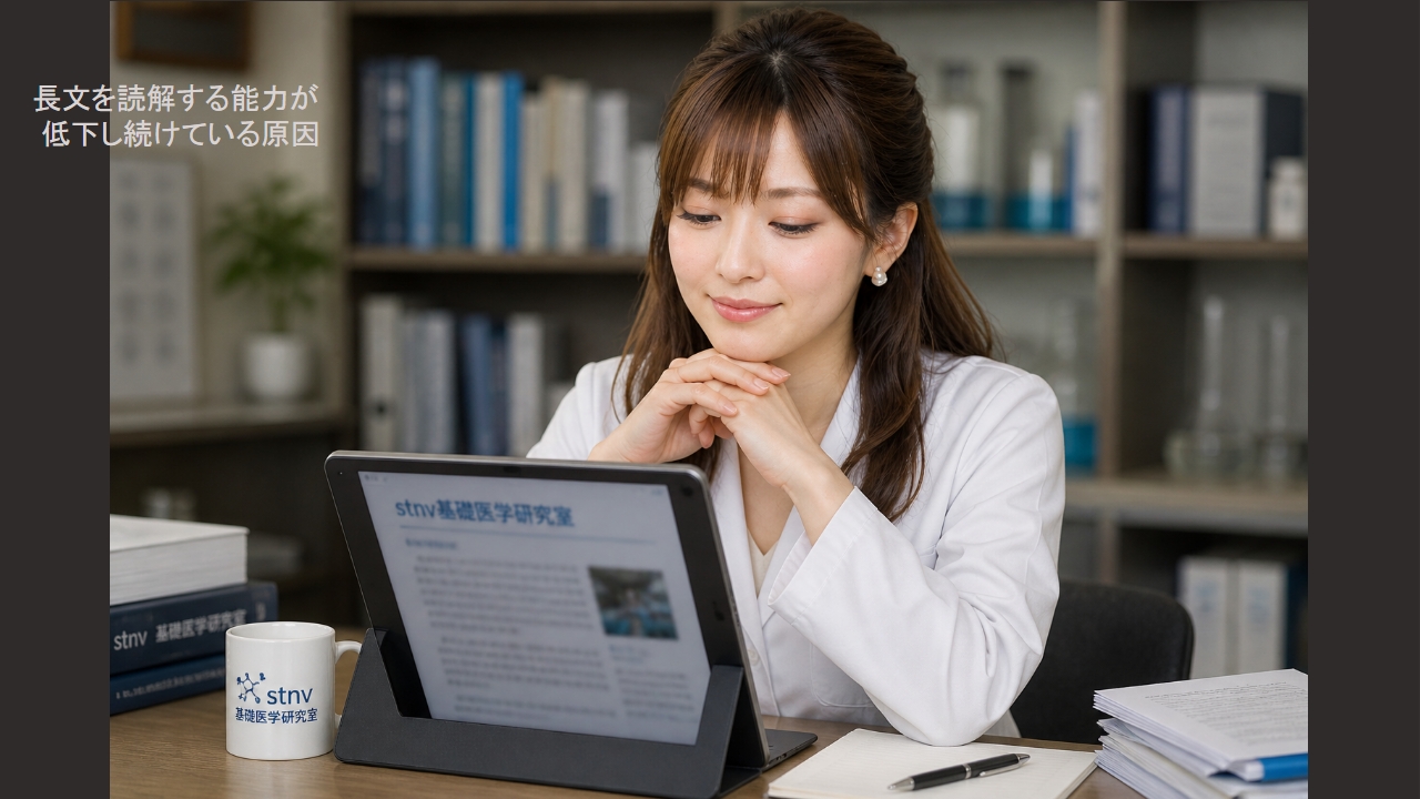 長文を読解する能力が低下し続けている原因