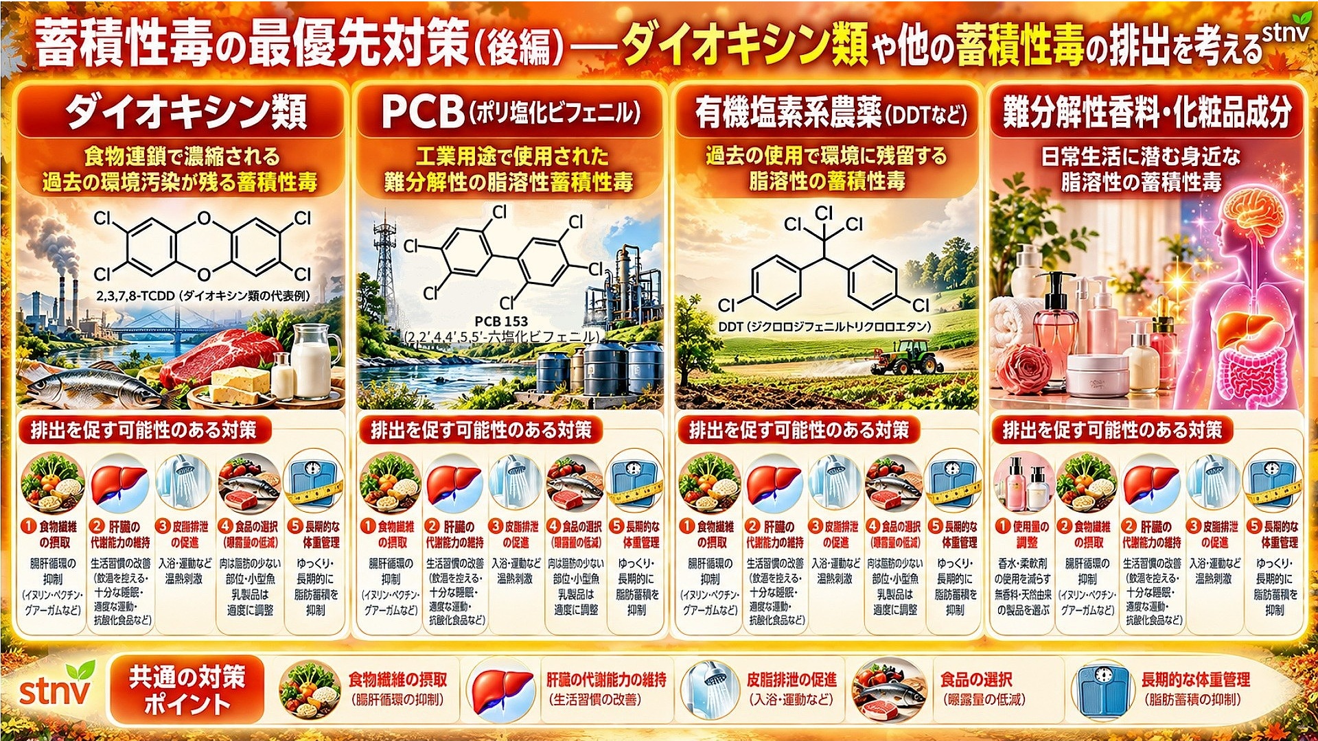 蓄積性毒の最優先対策（後編）──ダイオキシン類や他の蓄積性毒の排出を考える